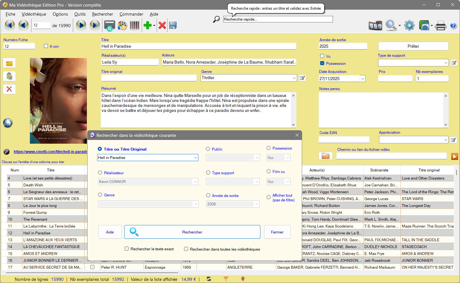 Recherche multicritère